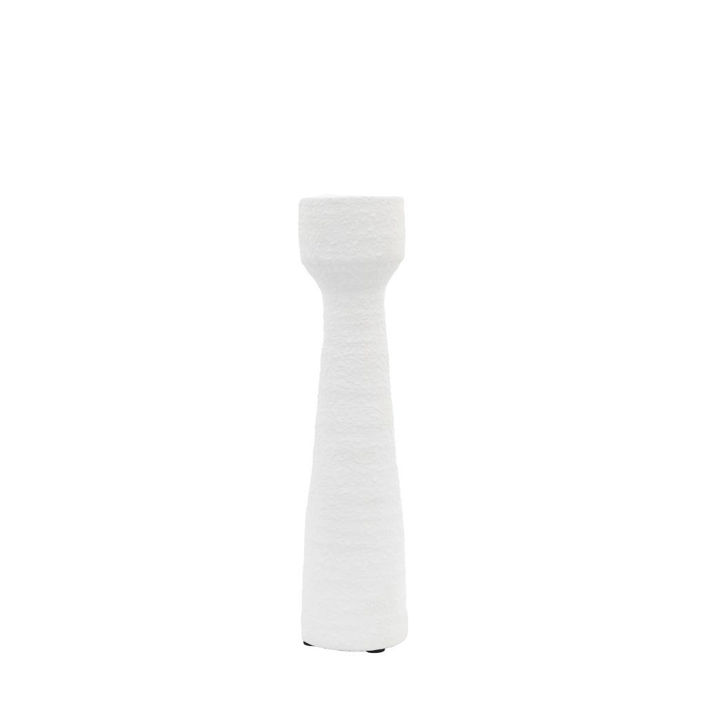 Gallery Direct Luna Candlestick Small White S2 | Shackletons