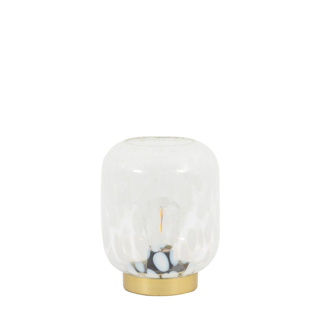 Gallery Direct Maeve LED Lamp White Gold | Shackletons
