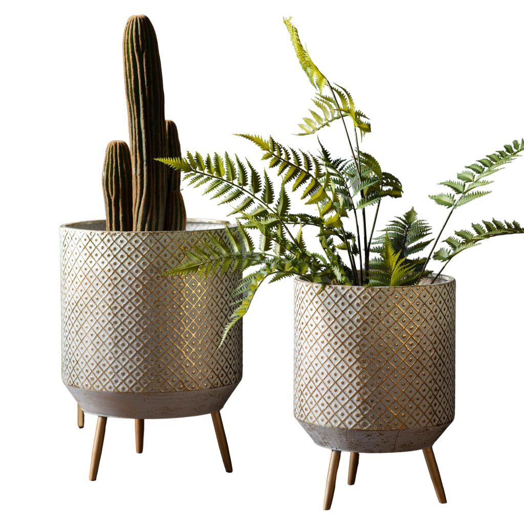 Gallery Direct Amelia Metal Planter Set of 2 | Shackletons