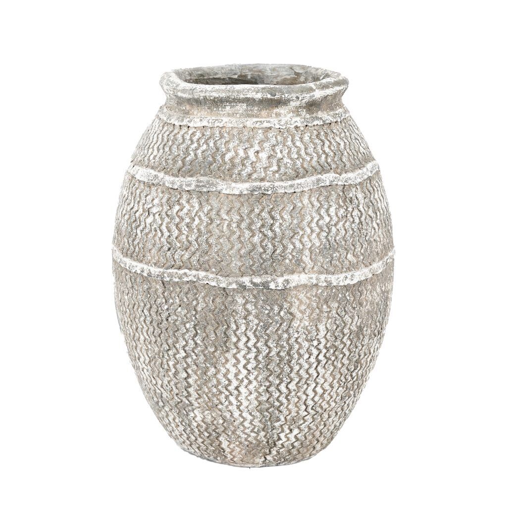Gallery Direct Zante Vase Small Antique Grey | Shackletons
