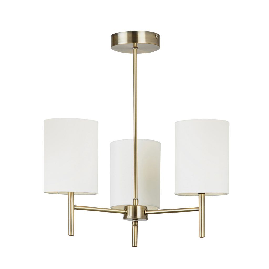 Gallery Direct Brio Ceiling Lamp Antique Brass | Shackletons