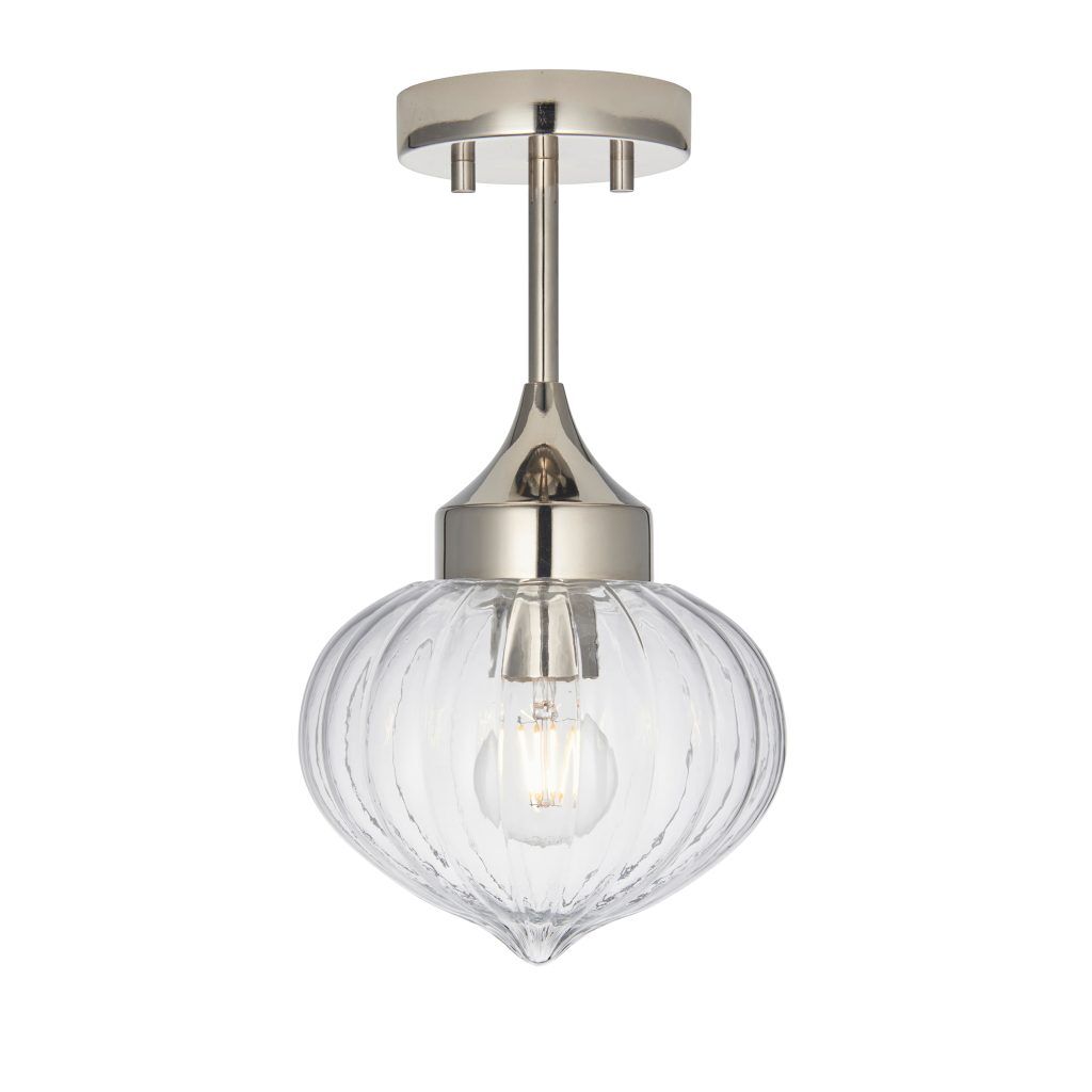 Gallery Direct Addington 1 Ceiling Light Nickel | Shackletons