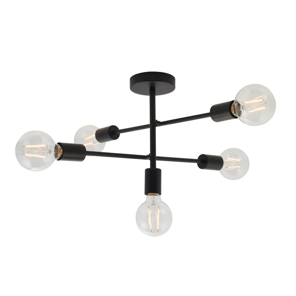 Gallery Direct Studio 5 Ceiling Lamp Black | Shackletons