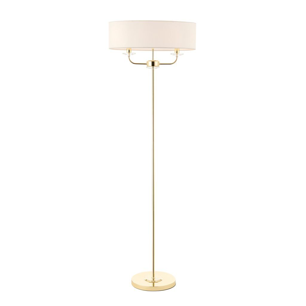 Gallery Direct Nixon Floor Lamp Brass | Shackletons