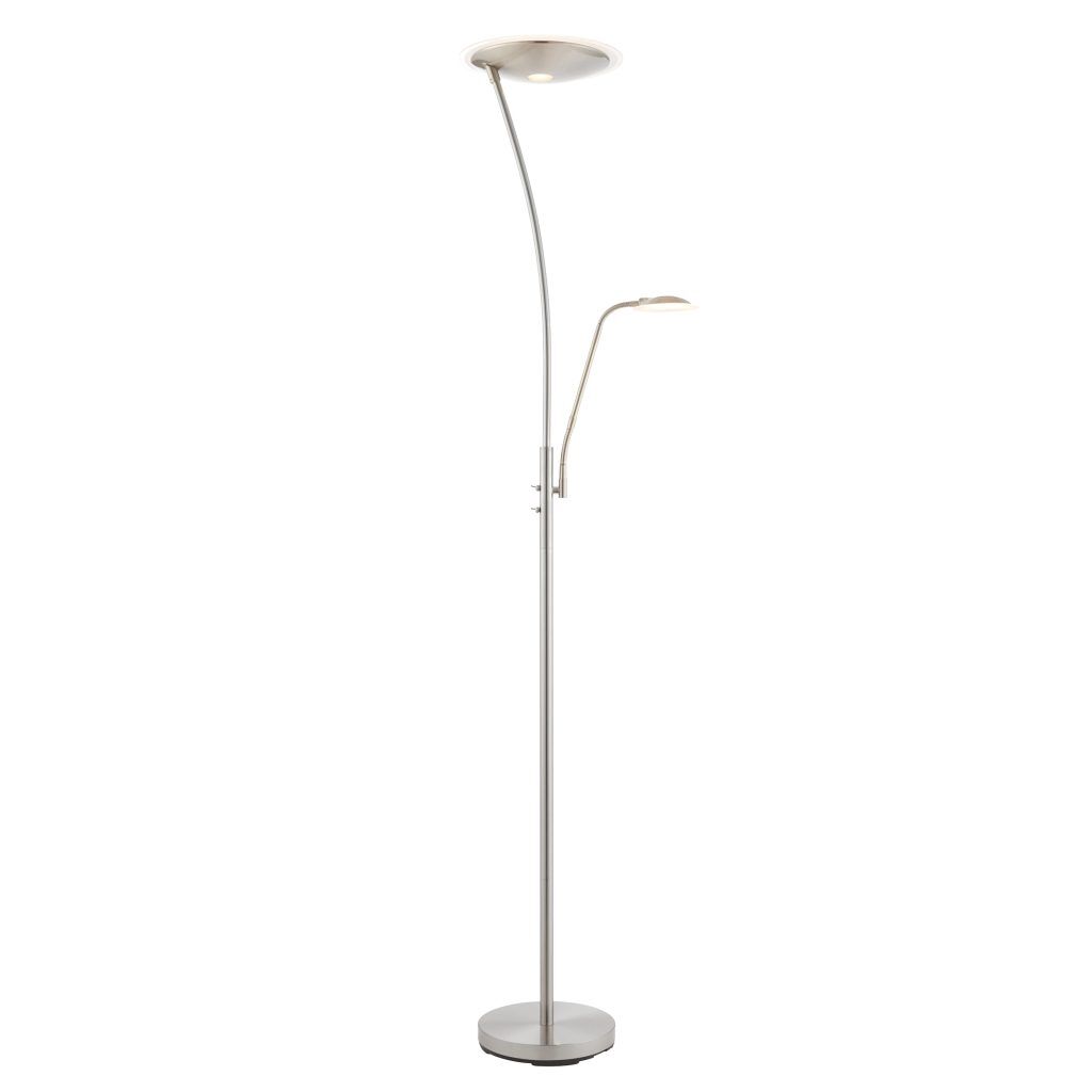 Gallery Direct Alassio Floor Lamp Satin Chrome | Shackletons