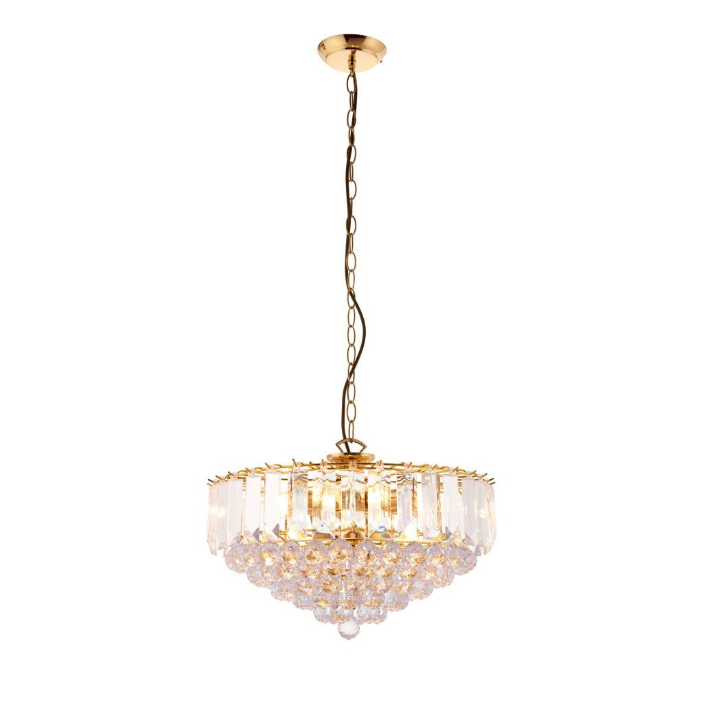 Gallery Direct Fargo 6 Pendant Light Brass | Shackletons