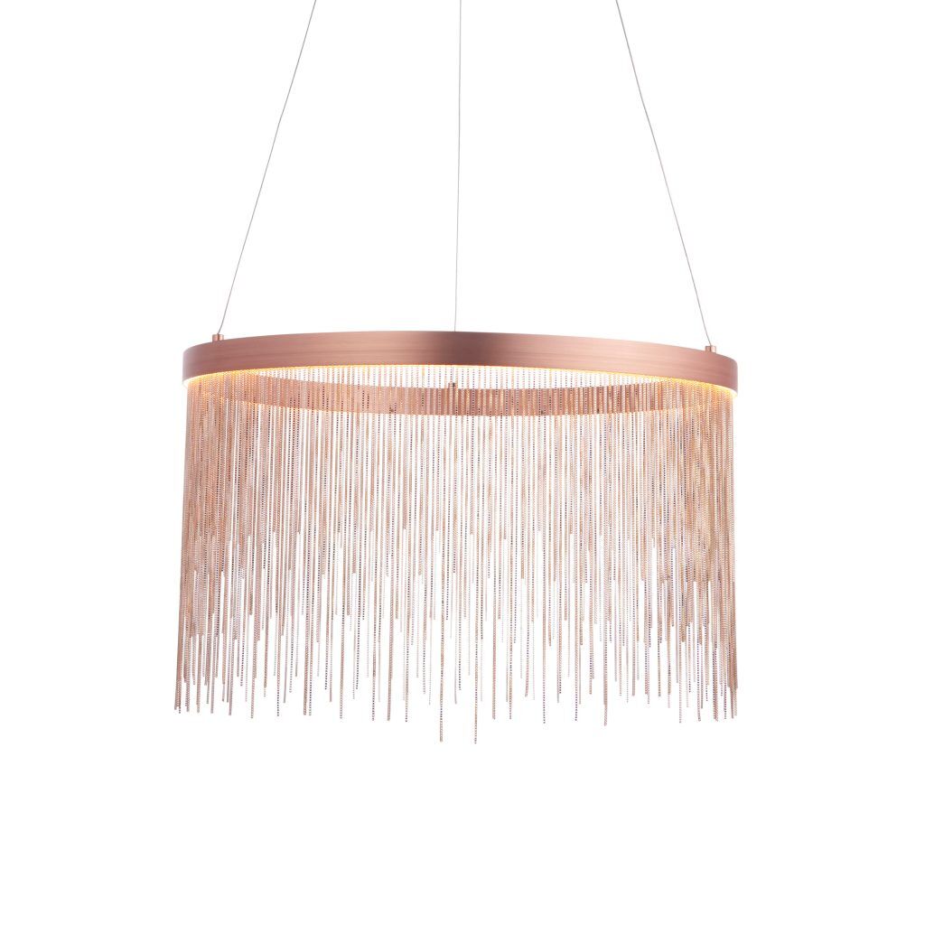 Gallery Direct Zelma 1 Pendant Light Brushed Copper | Shackletons