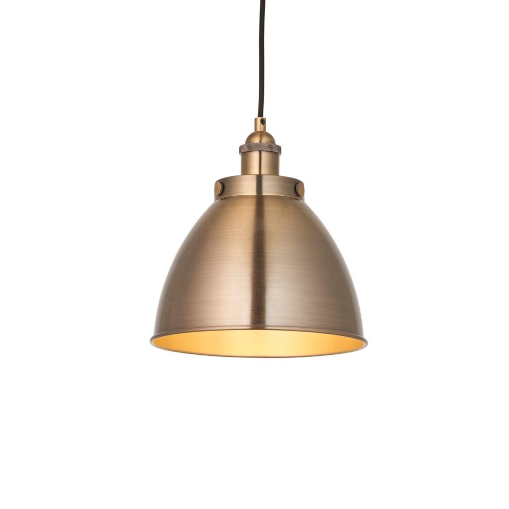 Gallery Direct Franklin Pendant Light Antique Brass 400x1460mm | Shackletons