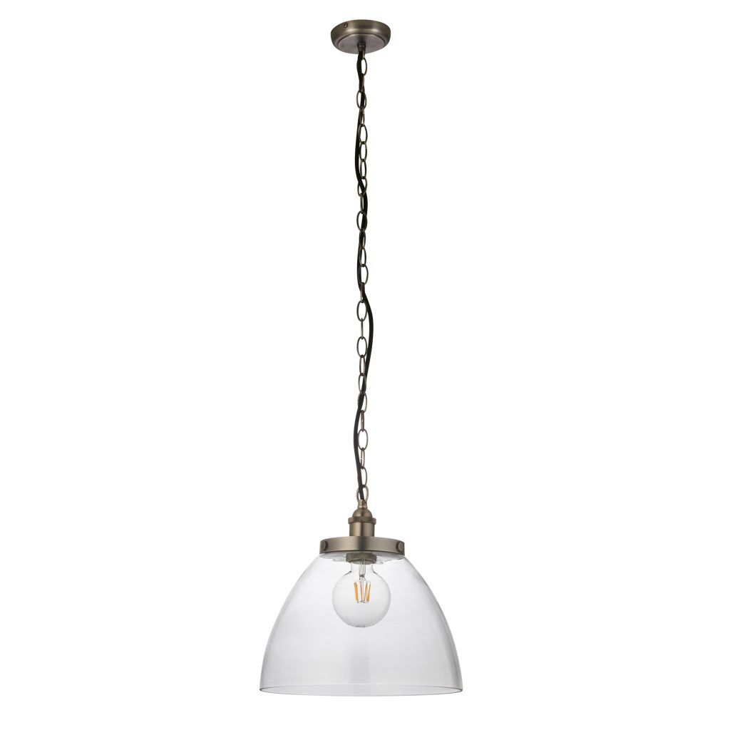 Gallery Direct Hansen Grand 1 Pendant Light Brushed Silver | Shackletons