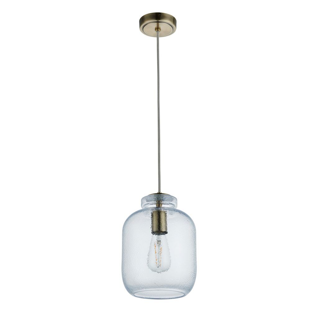 Gallery Direct Lyra 1 Pendant Light Antique Brass | Shackletons