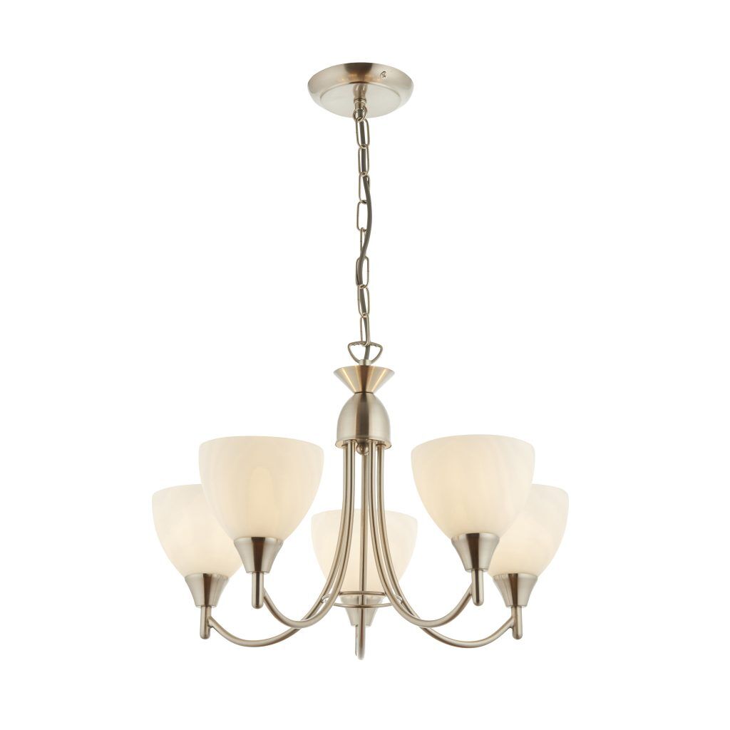 Gallery Direct Alton 5 Pendant Light Satin Chrome | Shackletons