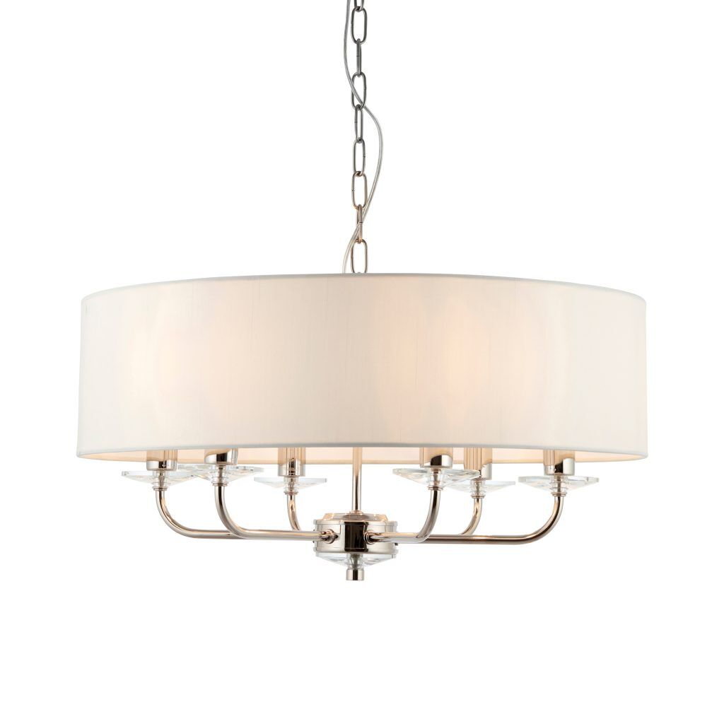 Gallery Direct Nixon 6 Pendant Light Bright Nickel | Shackletons