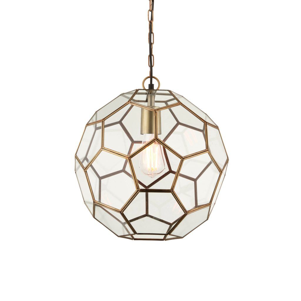 Gallery Direct Miele 1 Pendant Light Antique Brass | Shackletons