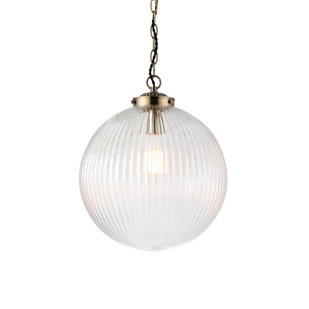 Gallery Direct Brydon Pendant Light Clear Glass 600 1000mm | Shackletons