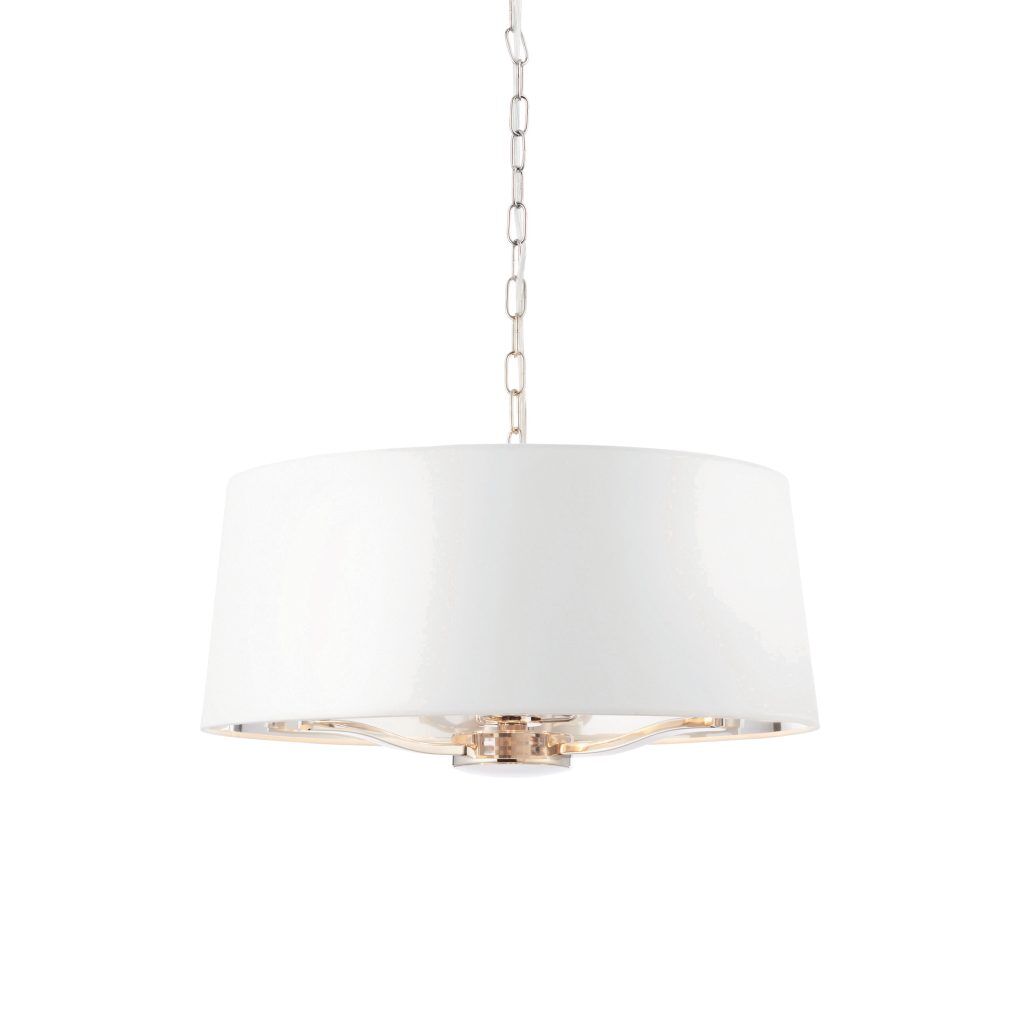 Gallery Direct Harvey 1 Pendant Light Bright Nickel | Shackletons