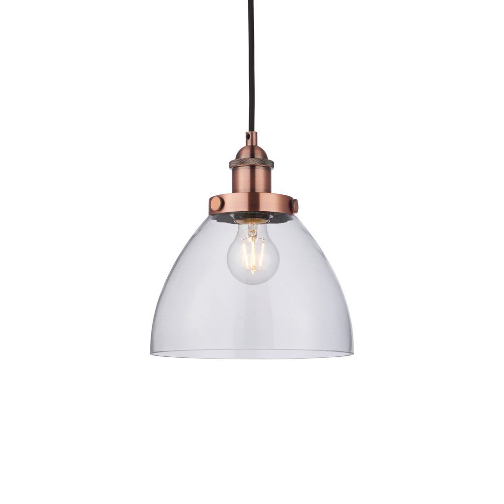 Gallery Direct Hansen Pendant Light Aged Copper | Shackletons