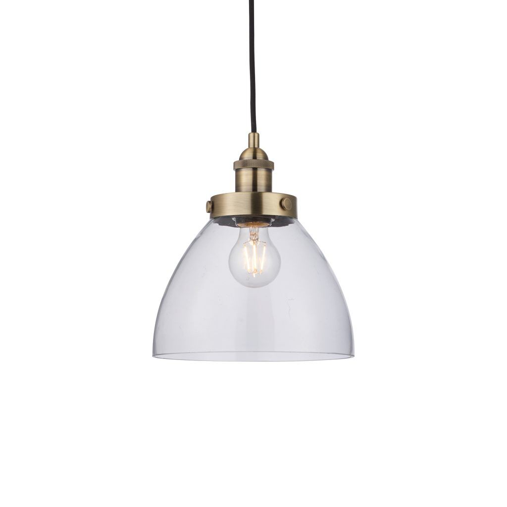 Gallery Direct Hansen Pendant Light Antique Brass | Shackletons