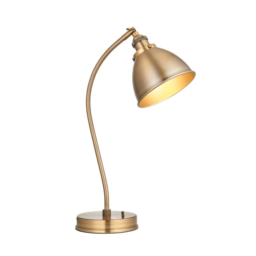 Gallery Direct Franklin Table Lamp Antique Brass | Shackletons