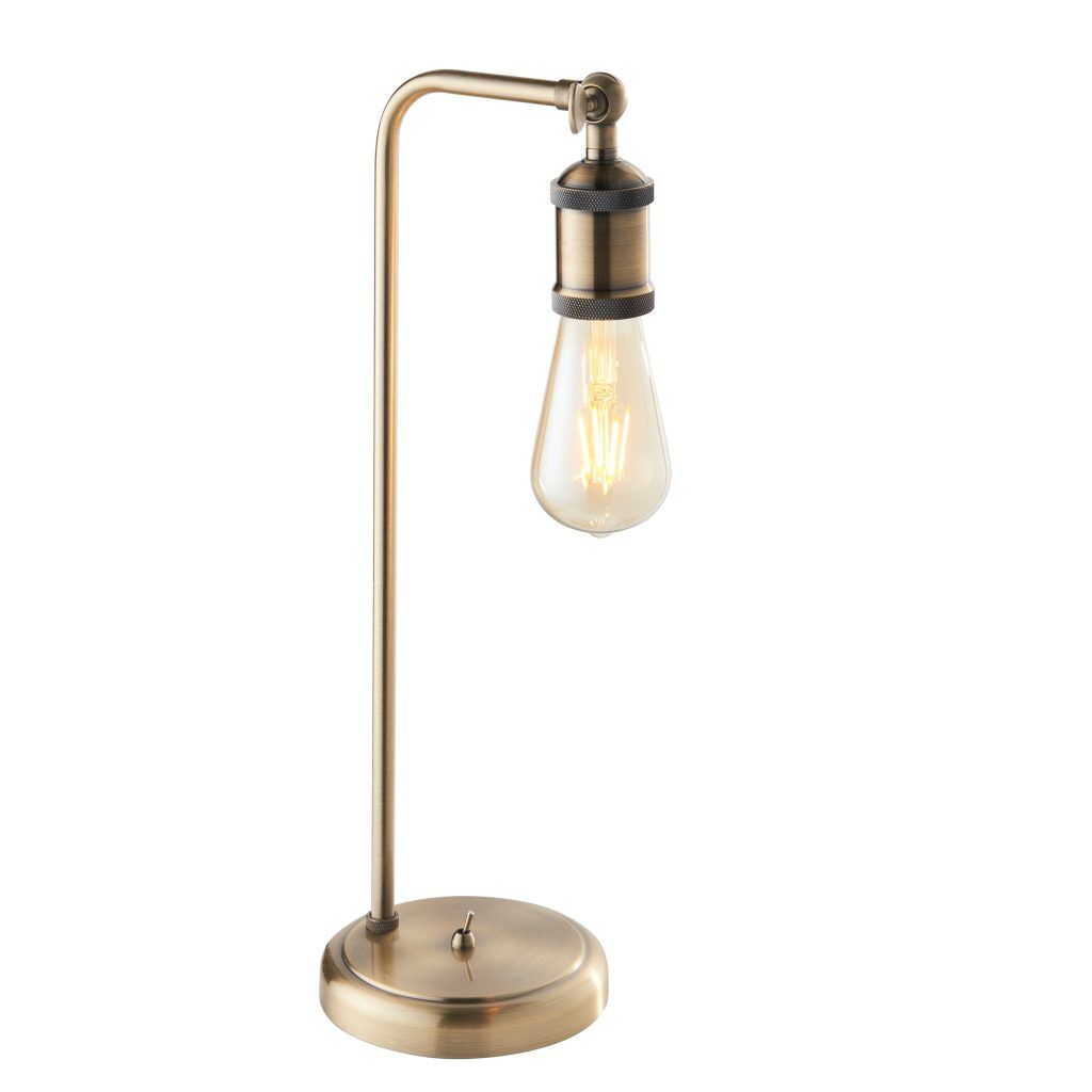 Gallery Direct Hal Table Lamp Antique Brass | Shackletons