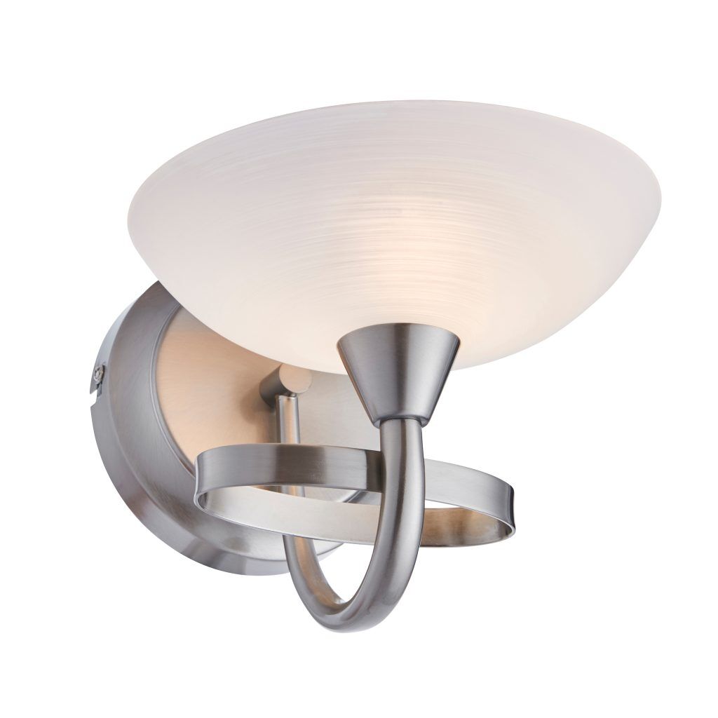 Gallery Direct Cagney Wall Light Satin Chrome | Shackletons