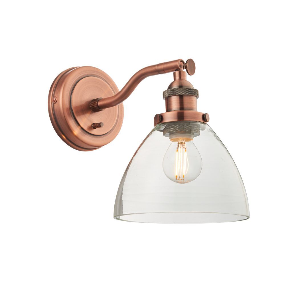 Gallery Direct Hansen Wall Light Aged Copper | Shackletons