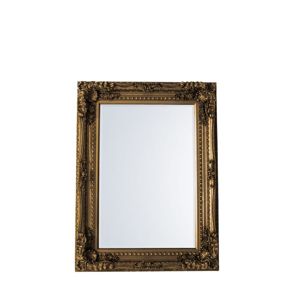 Gallery Direct Carved Louis Mirror Gold | Shackletons