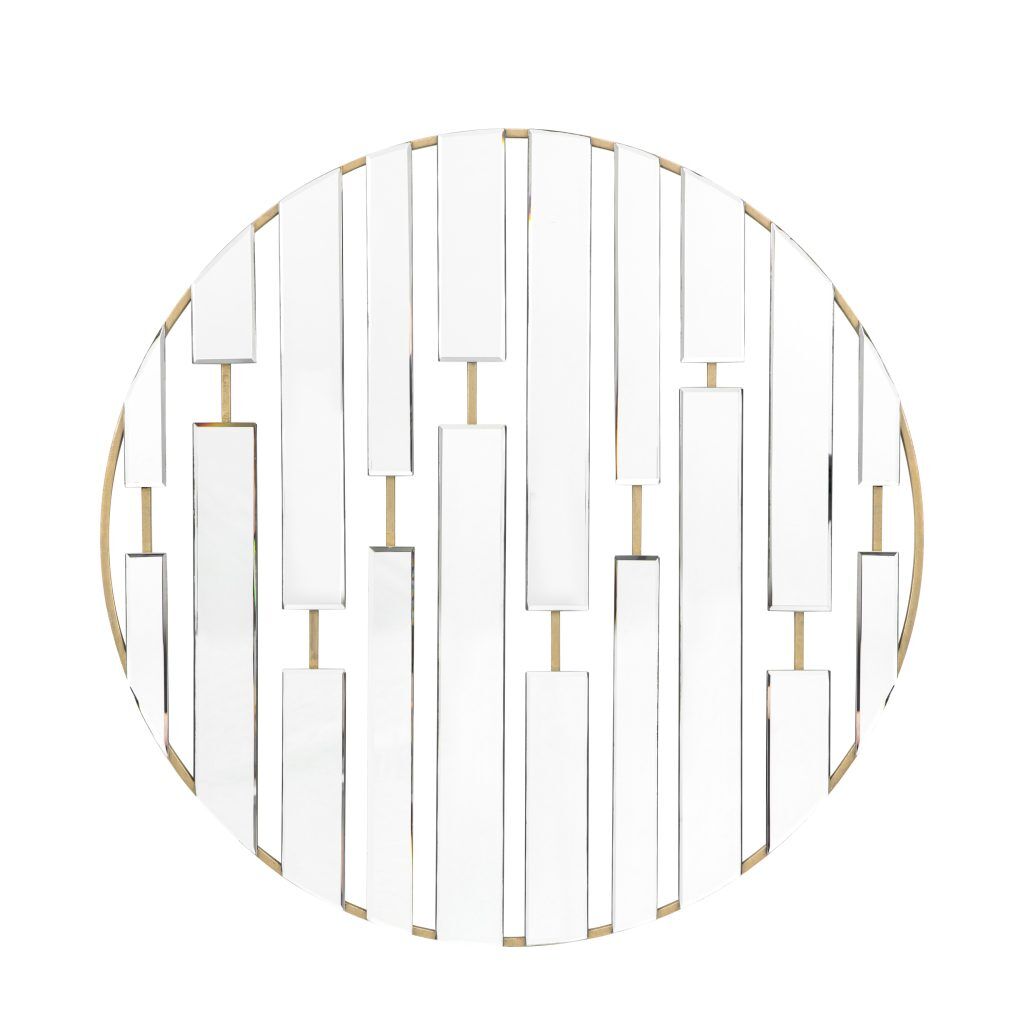 Gallery Direct Chertsey Round Mirror Champagne | Shackletons