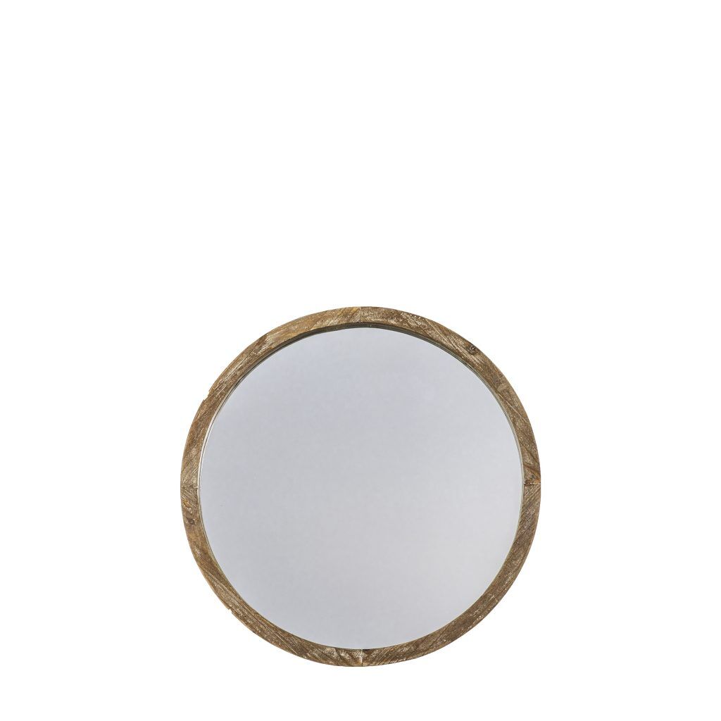 Gallery Direct Hector Mirror Round Small Natural | Shackletons
