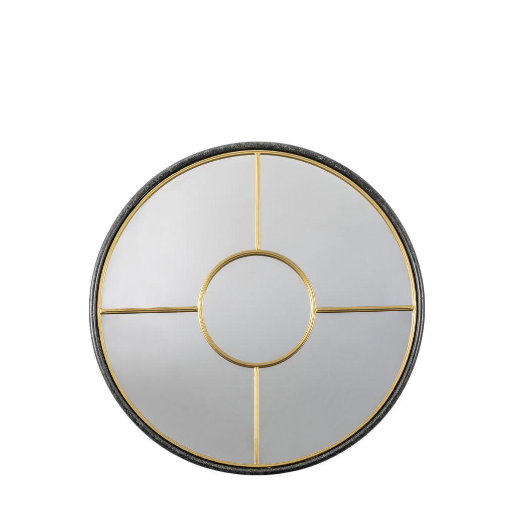 Gallery Direct Rocca Round Mirror Gold | Shackletons