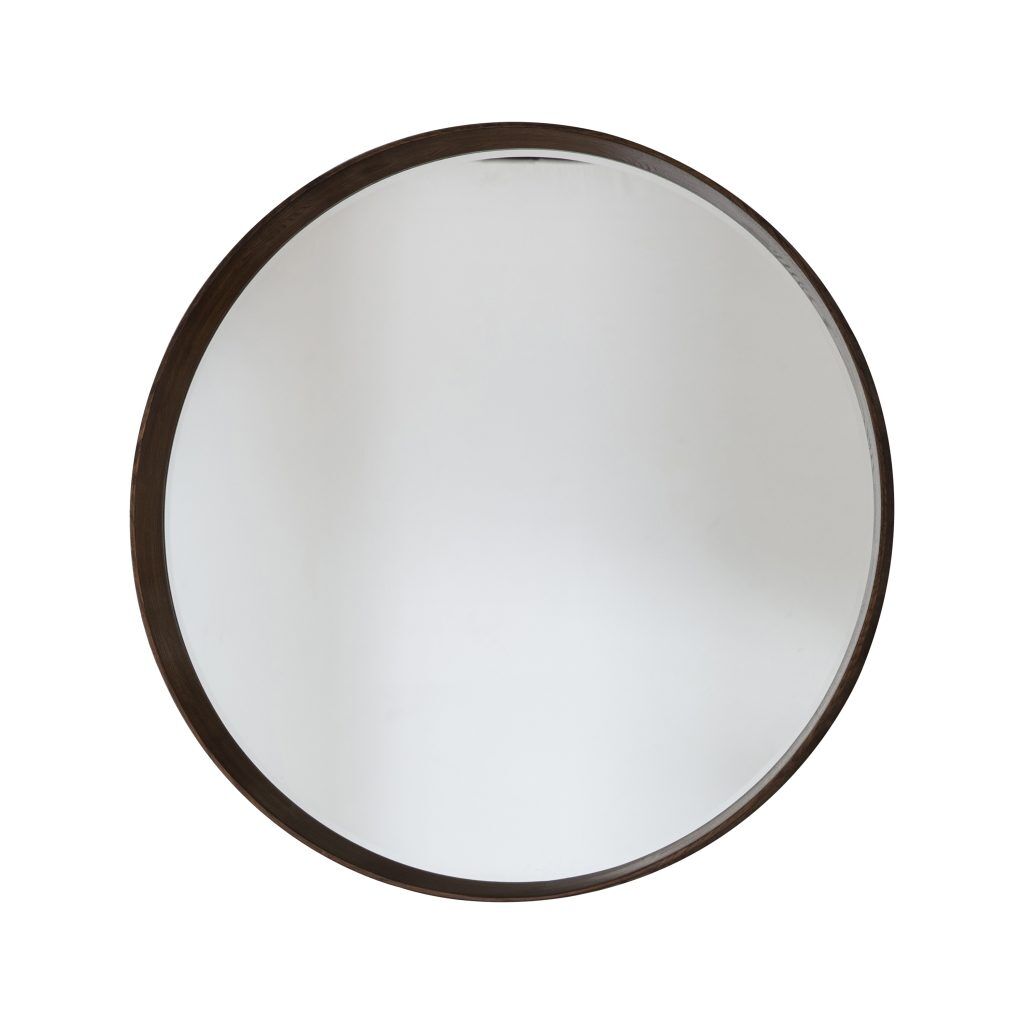 Gallery Direct Keaton Round Mirror Walnut | Shackletons