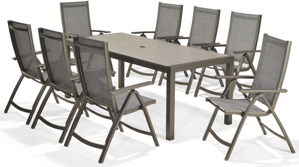 LifestyleGarden Solana 8 Multi Position Seat Dining Set | Shackletons