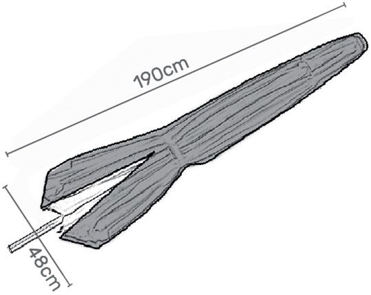 LifestyleGarden  Premium Furniture Cover for circular parasol   Grey | Shackletons