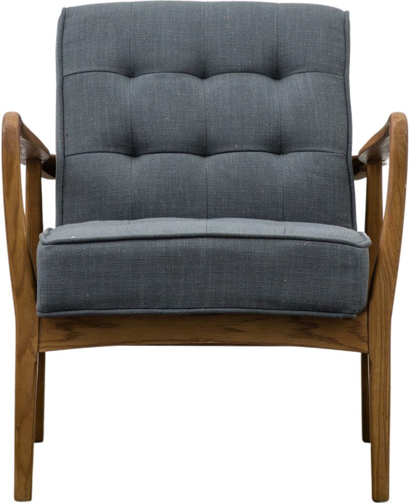 Gallery Direct Humber Armchair Dark Grey Linen | Shackletons