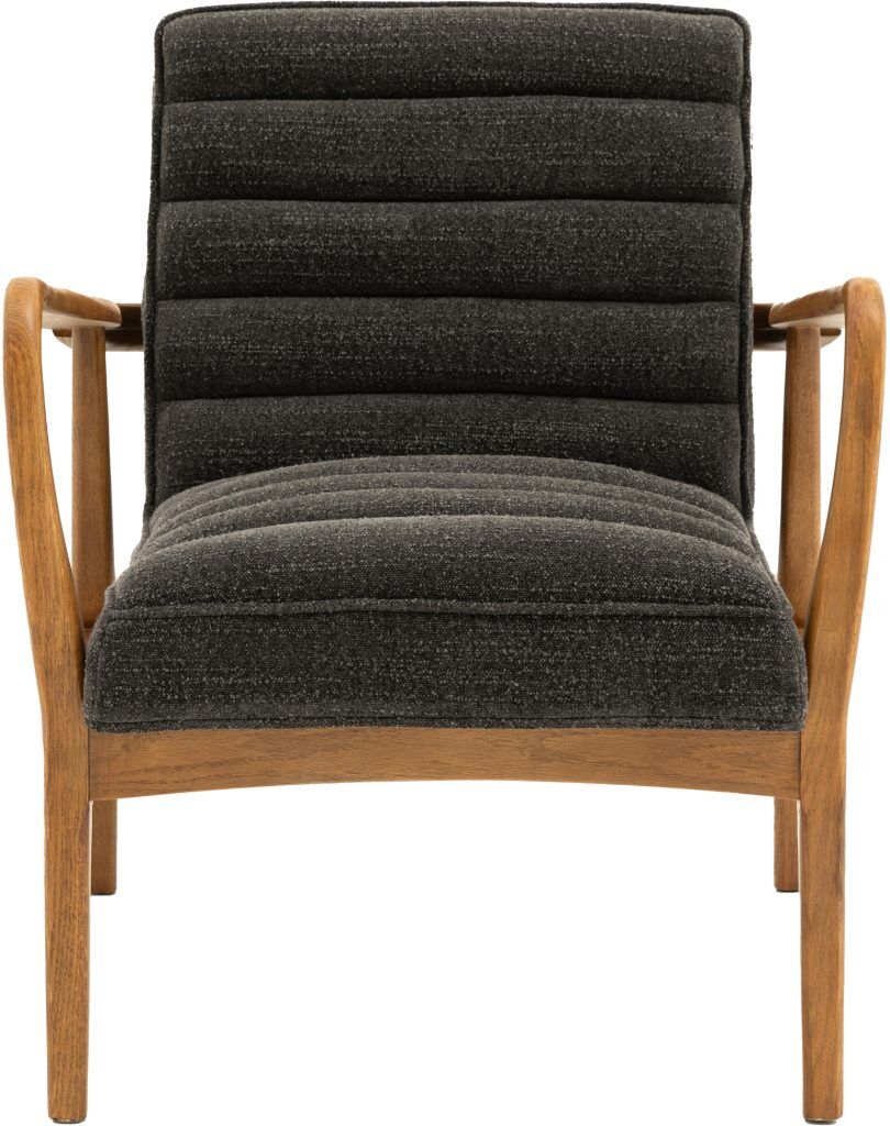 Gallery Direct Datsun Armchair Charcoal Boucle | Shackletons