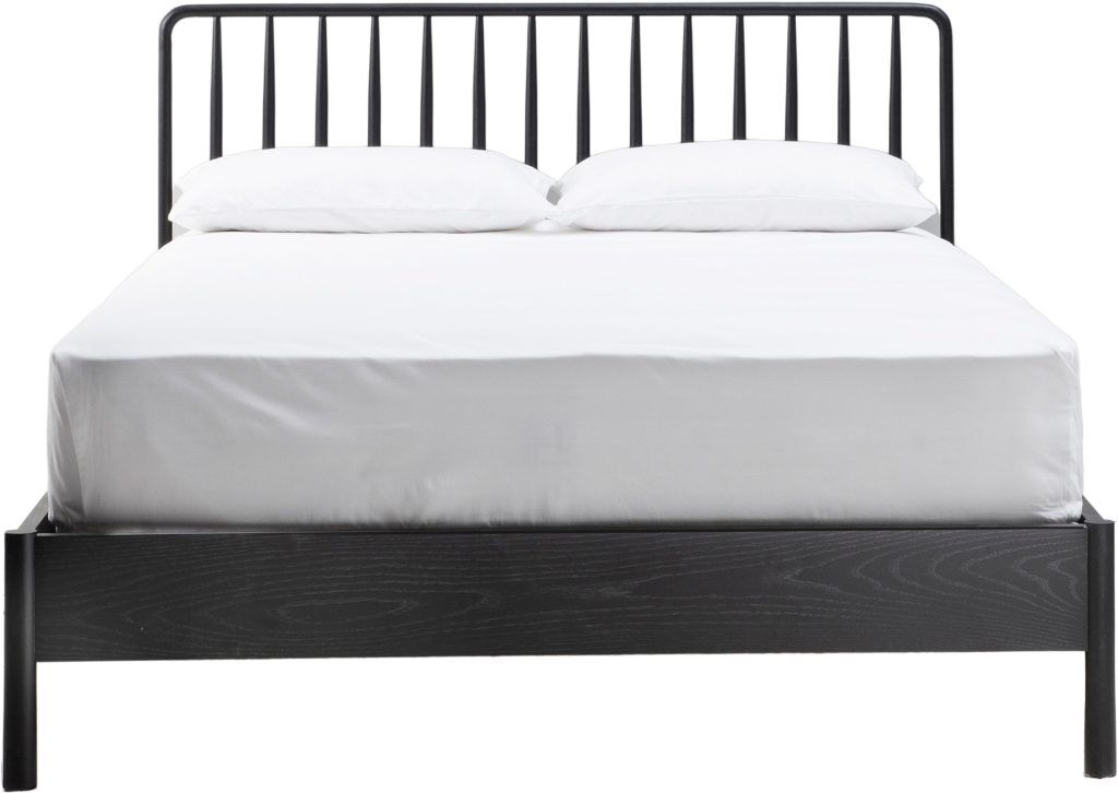 Gallery Direct Wycombe 5 Spindle Bed Black | Shackletons