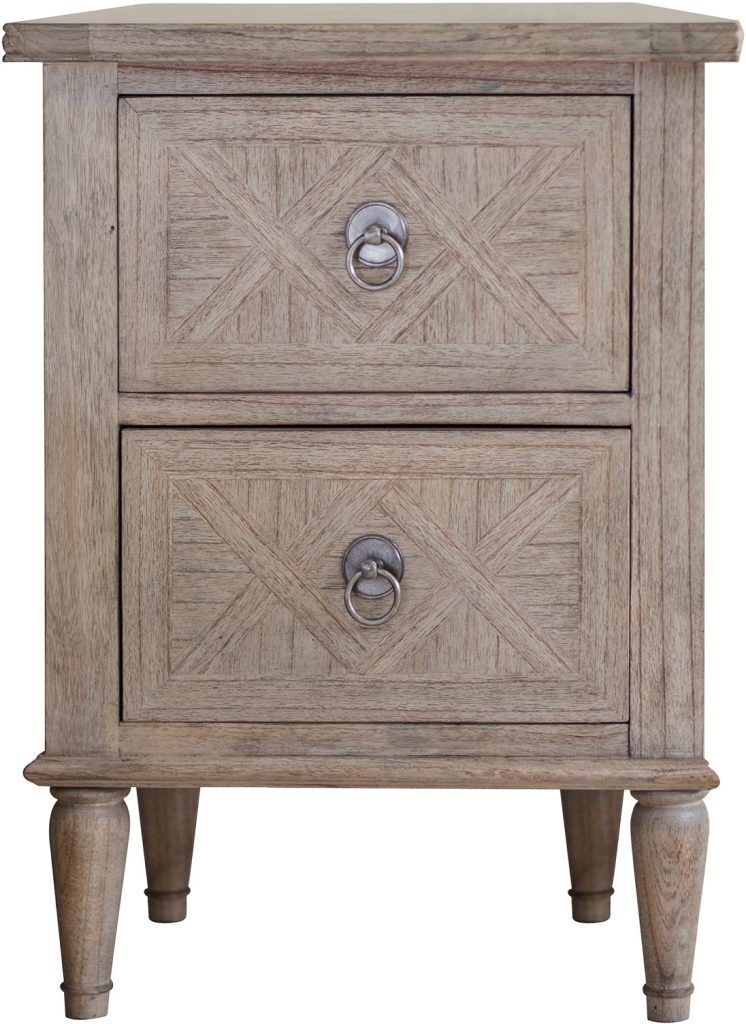 Gallery Direct Mustique 2 Drawer Bedside Table | Shackletons