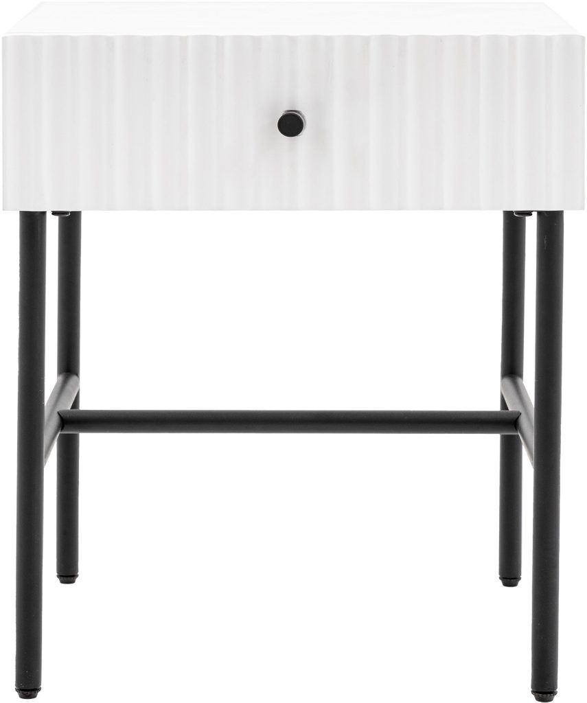 Gallery Direct Buckhurst 1 Drawer Bedside White | Shackletons