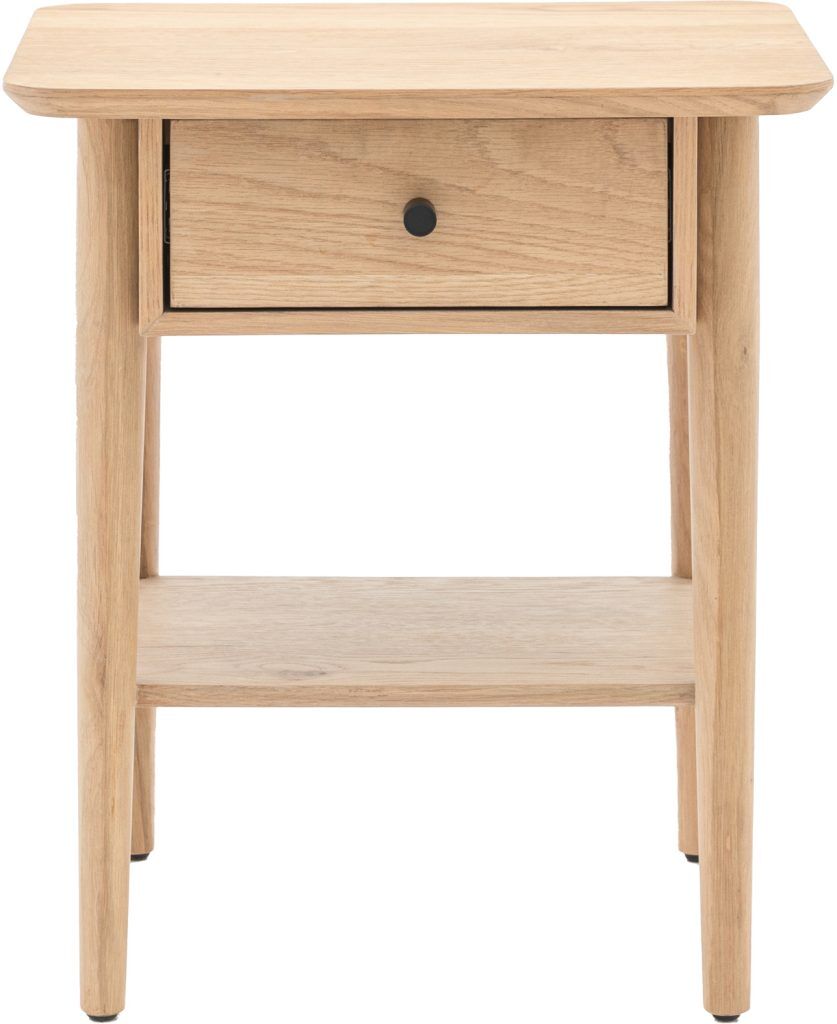 Gallery Direct Hatfield 1 Drawer Bedisde Natural | Shackletons