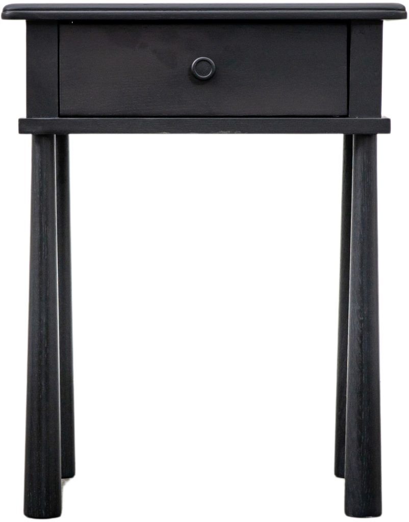 Gallery Direct Wycombe 1 Drawer Bedside Black | Shackletons