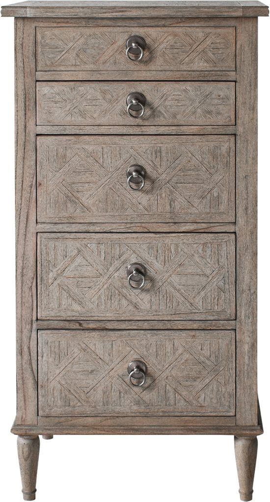 Gallery Direct Mustique 5 Drawer Lingerie Chest | Shackletons