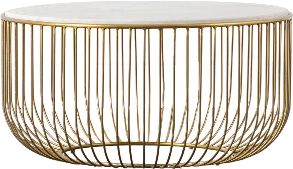 Gallery Direct Riley Coffee Table Gold | Shackletons
