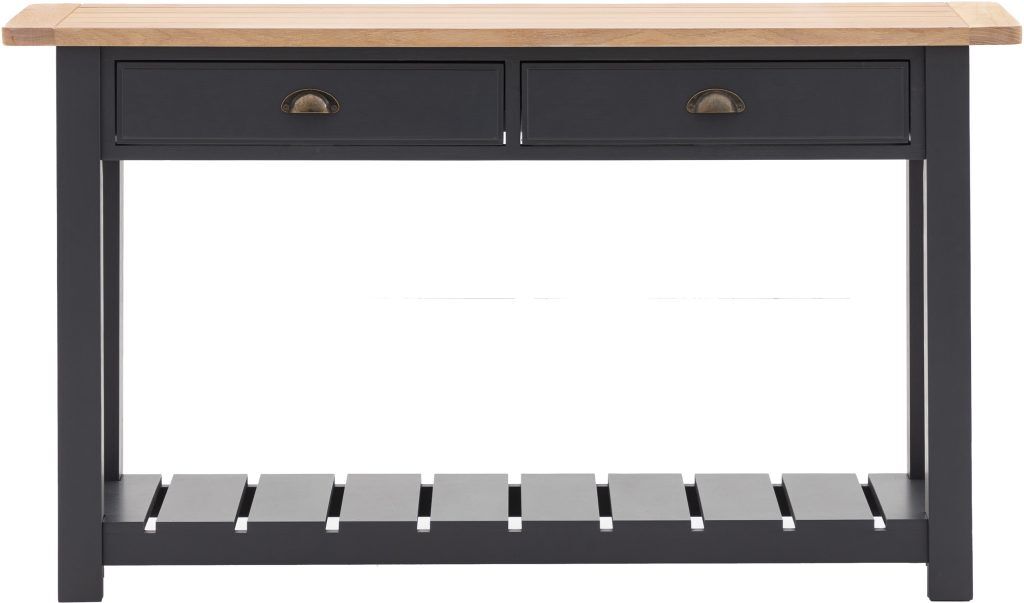 Gallery Direct Eton 2 Drawer Console Meteor | Shackletons