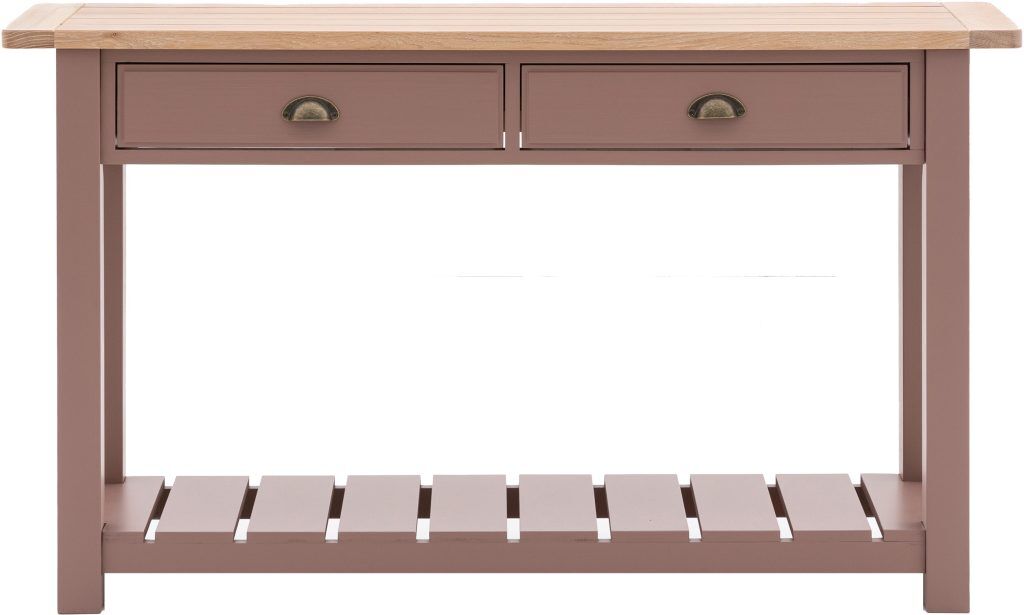 Gallery Direct Eton 2 Drawer Console Clay | Shackletons