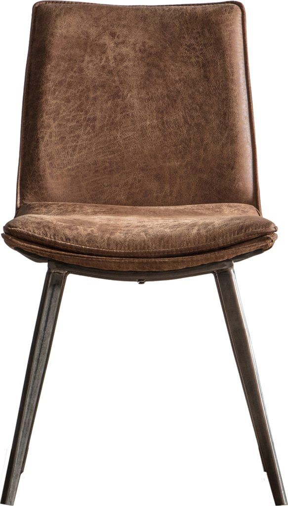 Gallery Direct Hinks Chair Brown Set of 2 | Shackletons