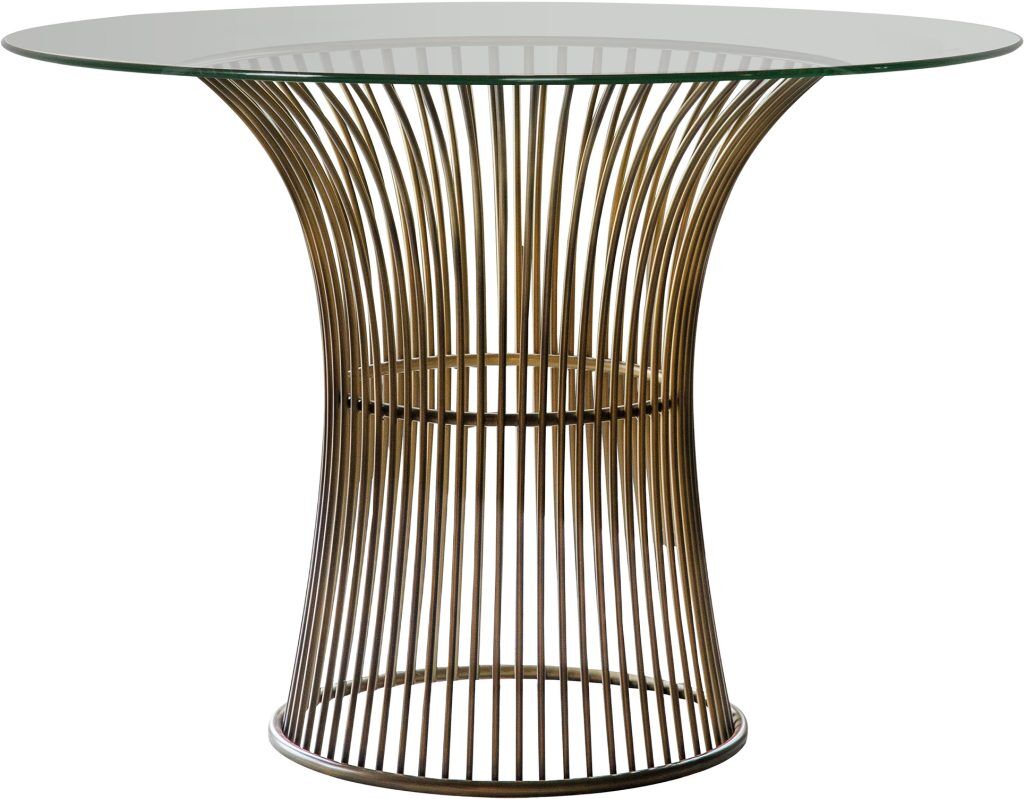 Gallery Direct Zepplin Dining Table Bronze | Shackletons