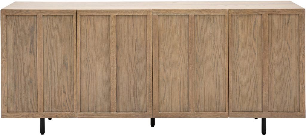 Gallery Direct Panelled 4 Door Sideboard | Shackletons