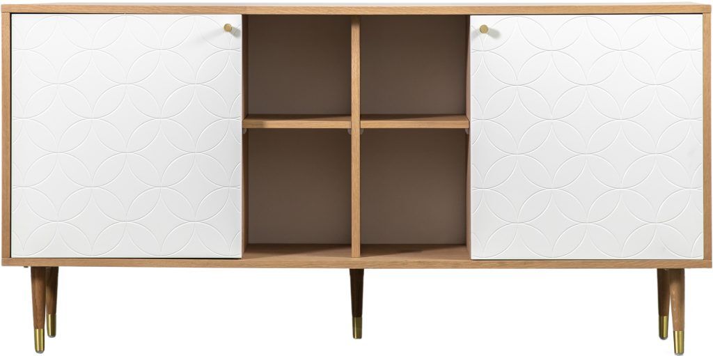 Gallery Direct Newbury Sideboard Oak White | Shackletons