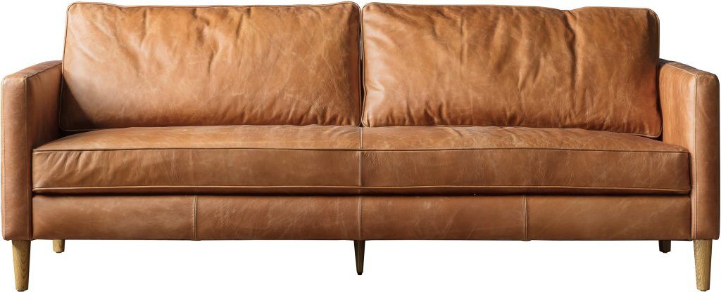 Gallery Direct Osborne 3 Seater Sofa Vintage Brown Leather | Shackletons
