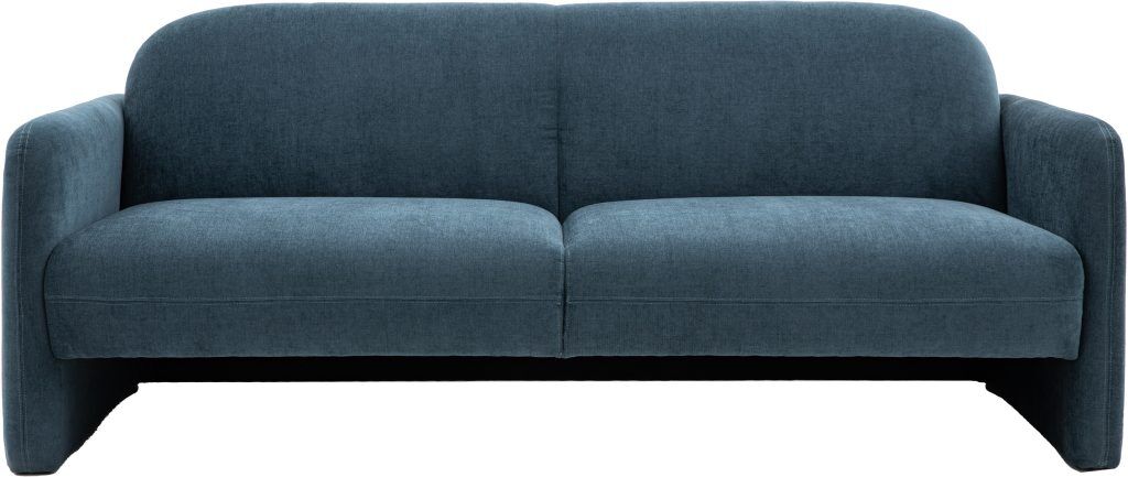 Gallery Direct Massa 3 Seater Sofa Dusty Blue | Shackletons