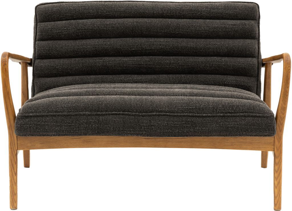 Gallery Direct Datsun 2 Seater Charcoal Boucle | Shackletons